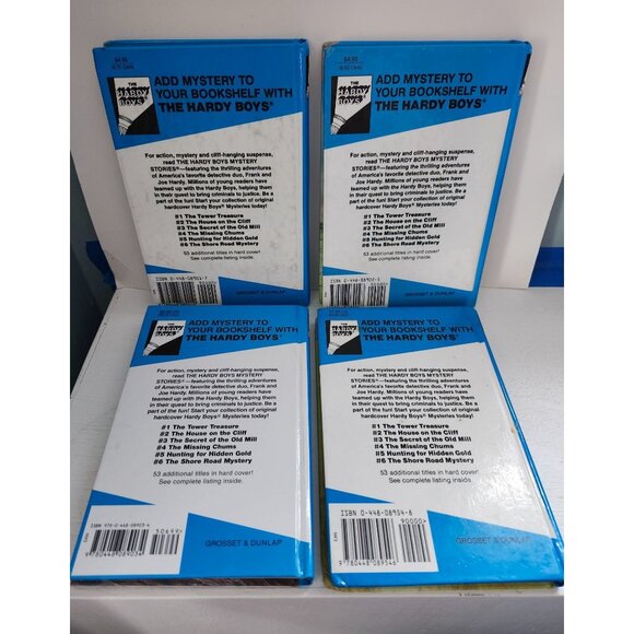 Hardy Boys Book Bundle (4) Franklin W. Dixon 1, 2, 3, 54 Vintage Hardcovers - Picture 3 of 12